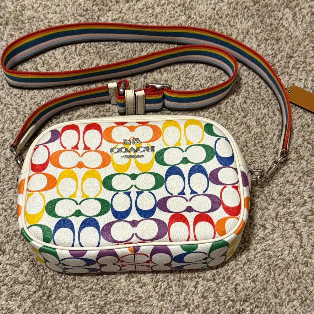 Coach Jamie Rainbow Crossbody Camera Bag